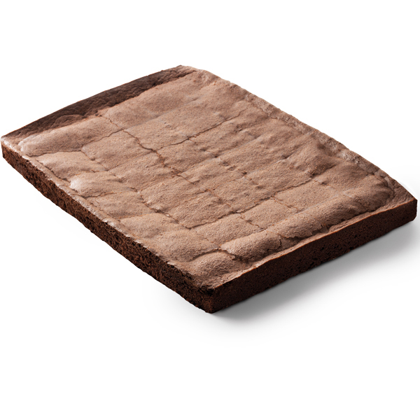 1071316  De Maro Plaatcake Brownie  2x2 kg