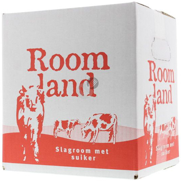1810100  Roomland Slagroom 32% met Suiker Bag-in-Box  10 lt