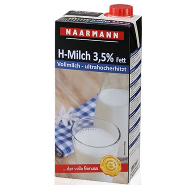 2010075  Naarmann Volle Melk 3,5% Lang Houdbaar  12x1 lt