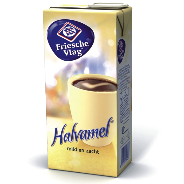 2015052  Friesche Vlag Koffiemelk Halvamel  6x1 lt