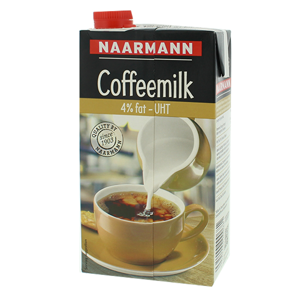 2015296  Naarmann  Koffiemelk 4% Halfvol  12x1 lt