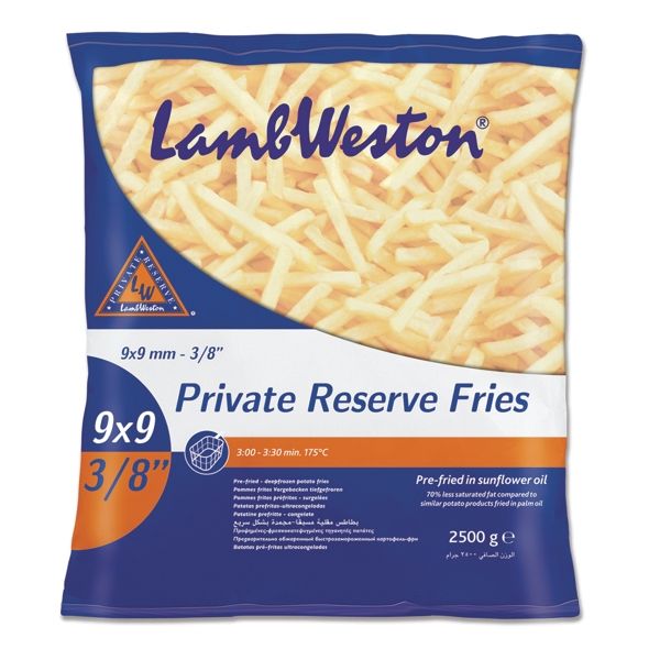 2814052  Lamb Weston Frites 9/9 Private Reserve (F64)  4x2,5 kg