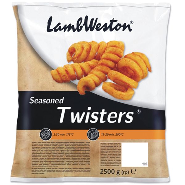 2816072  Lamb Weston Twisters Savoury Seasoned (D72)  4x2,5 kg