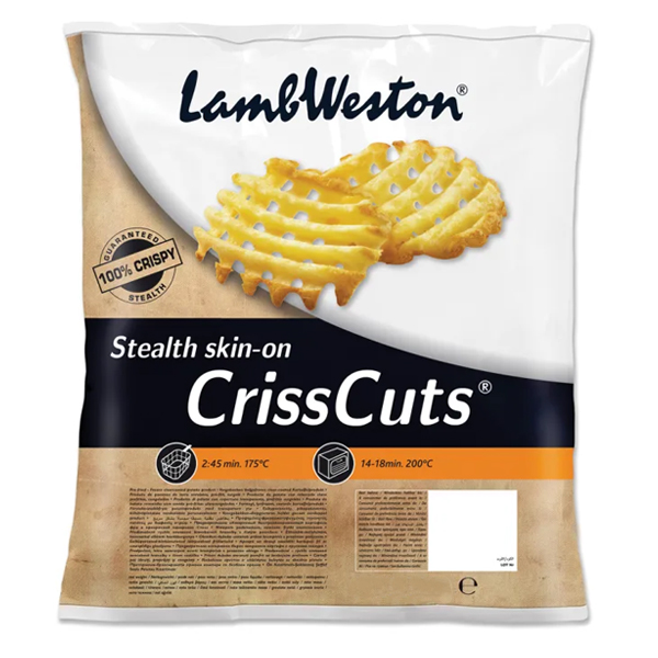 2816101  Lamb Weston Seasoned Crisscuts Skin on  4x2,5 kg
