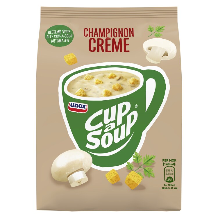 4012201  Cup-a-Soup Automatensoep Champignon voor 40 Porties  4 st