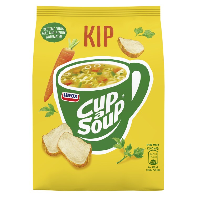 4012202  Cup-a-Soup Automatensoep Kip voor 40 Porties  4 st