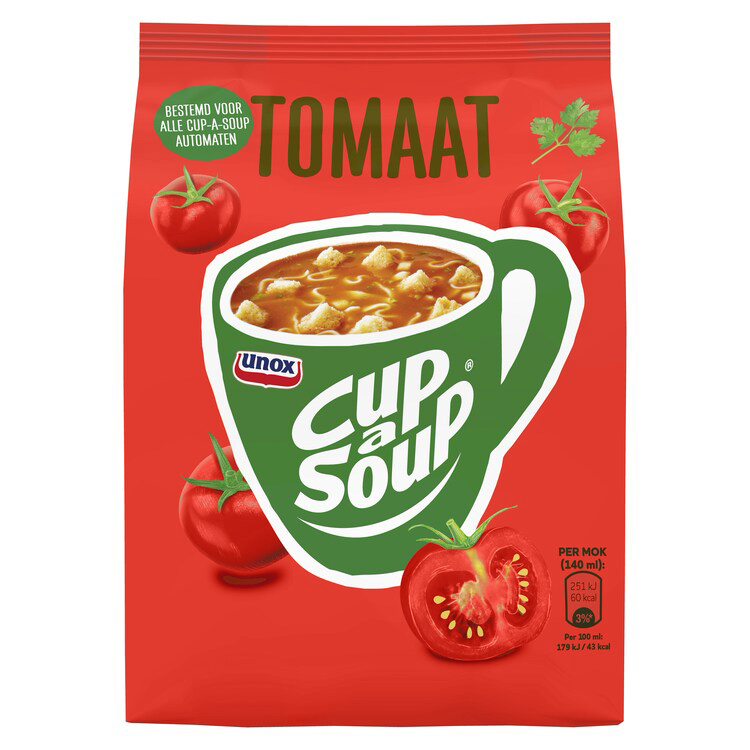 4012203  Cup-a-Soup Automatensoep Tomaat voor 40 Porties  4 st
