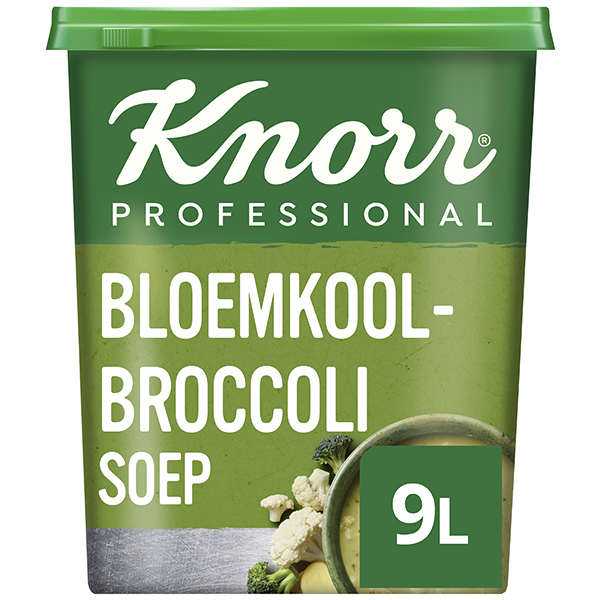 4012514  Knorr  Professional  Bloemkool-Broccolisoep Poeder voor 9 lt  850 gr