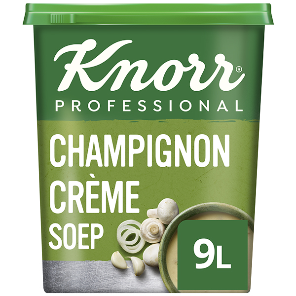 4012517  Knorr  Professional  Champignon Crèmesoep Poeder voor 9 lt  900 gr