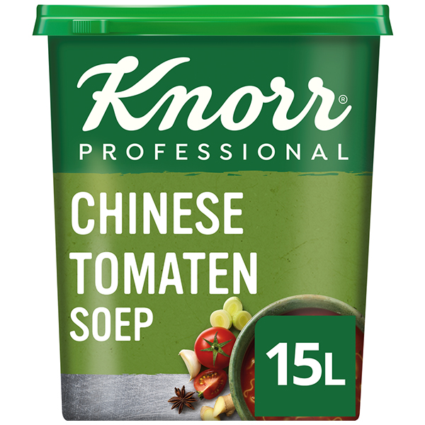 4012524  Knorr  Professional  Chinese Tomatensoep Poeder voor 15 lt  1,35 kg