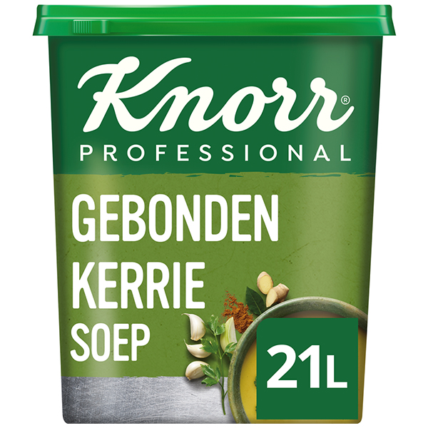 4012526  Knorr  Professional  Gebonden Kerriesoep Poeder voor 21 lt  1,26 kg