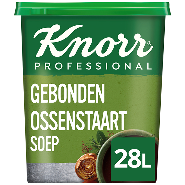 4012528  Knorr  Professional  Gebonden Ossenstaartsoep Poeder voor 28 lt  1,26 kg