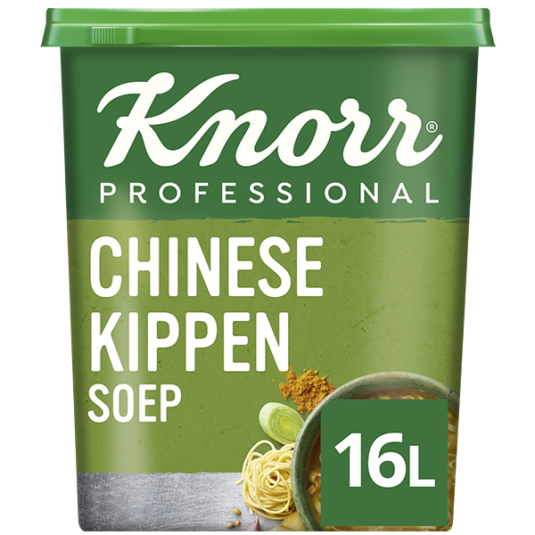 4012541  Knorr  Professional  Chinese Kippensoep Poeder voor 16 lt  1,2 kg