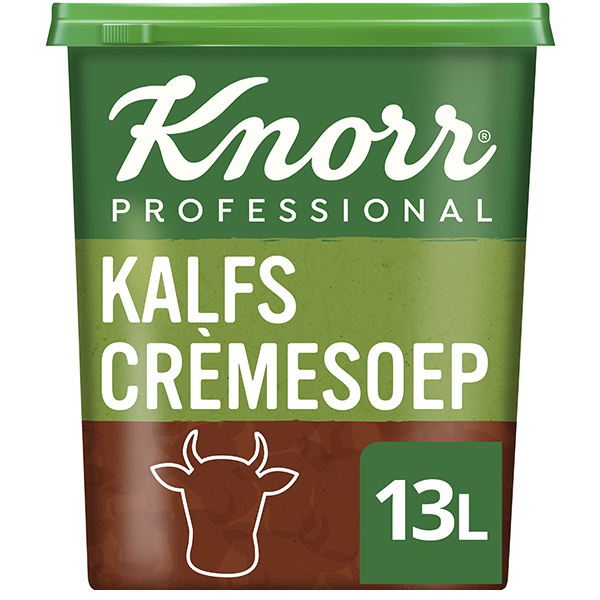 4012552  Knorr  Professional  Kalfs Crèmesoep Poeder voor 13 lt  1,04 kg