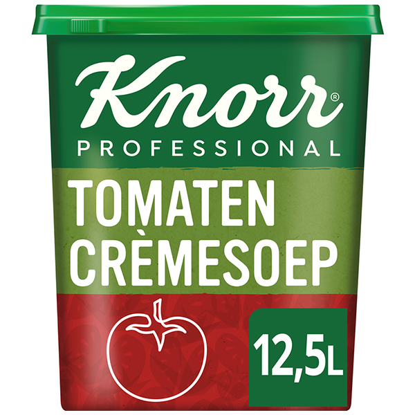4012555  Knorr  Professional  Tomaten Crèmesoep Poeder voor 12,5 lt  1,25 kg