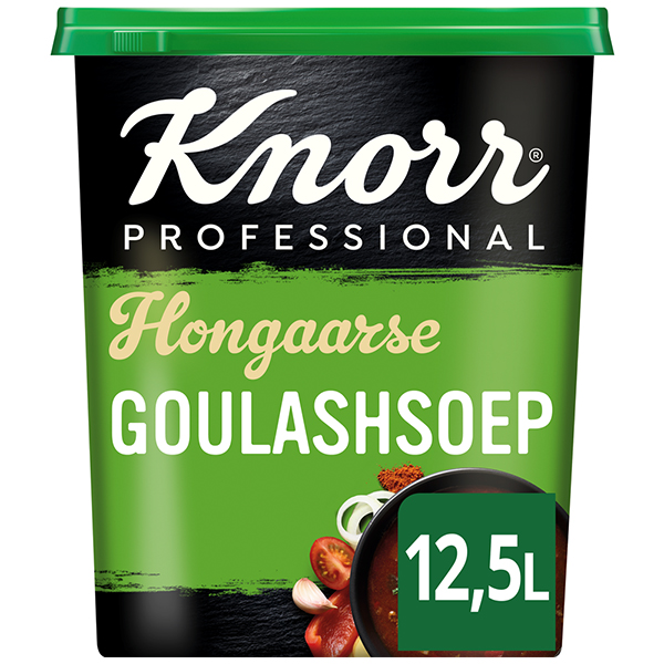 4012571  Knorr  Professional  Hongaarse Goulashsoep Poeder voor 12,5 lt  1,2 kg