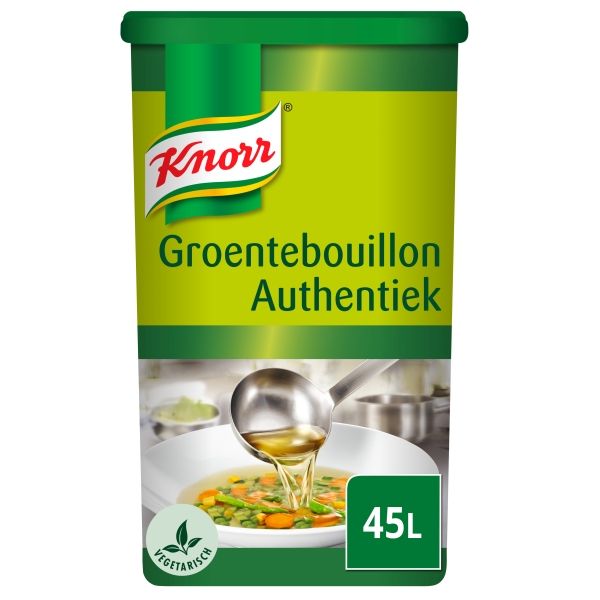 4018096  Knorr Groentebouillonpoeder Authentiek voor 45 lt  900 gr