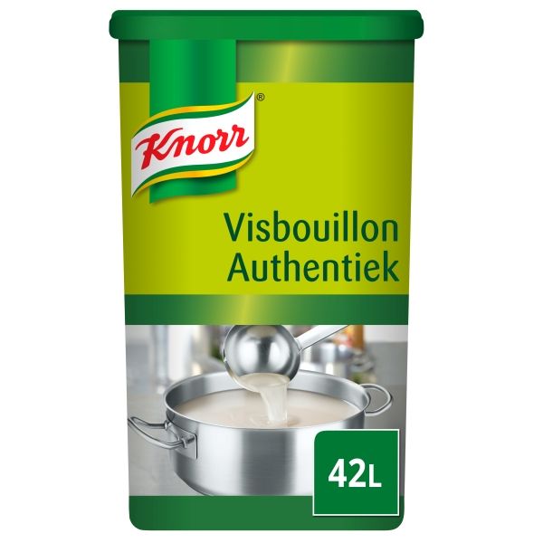 4018098  Knorr Visbouillonpoeder Authentiek voor 42 lt  850 gr