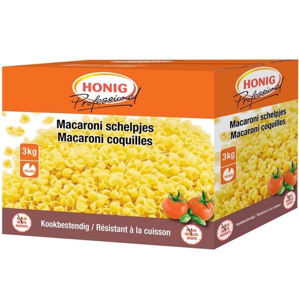 4212067  Honig  Professional  Macaroni Schelpjes kookbestendig  3 kg