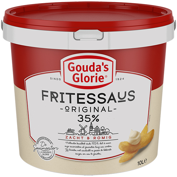 5012022 " Gouda's Glorie Fritessaus Original 35%  10 lt "