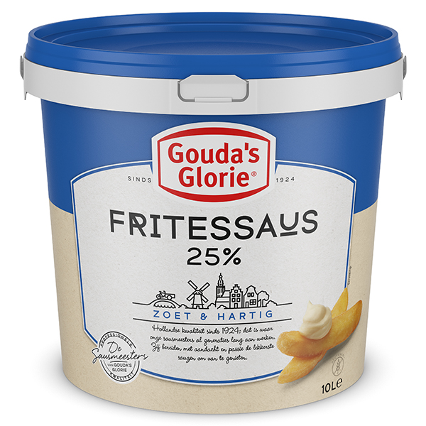 5012024 " Gouda's Glorie Fritessaus 25%  10 lt "