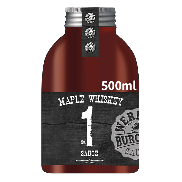 5013004  Wereld Burgers Maple Whiskey Sauce  500 ml
