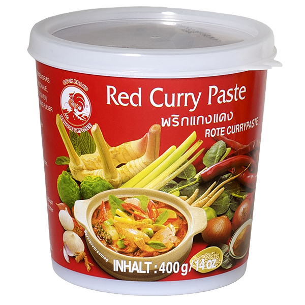 5014161  Cock Curry Pasta Rood  400 gr