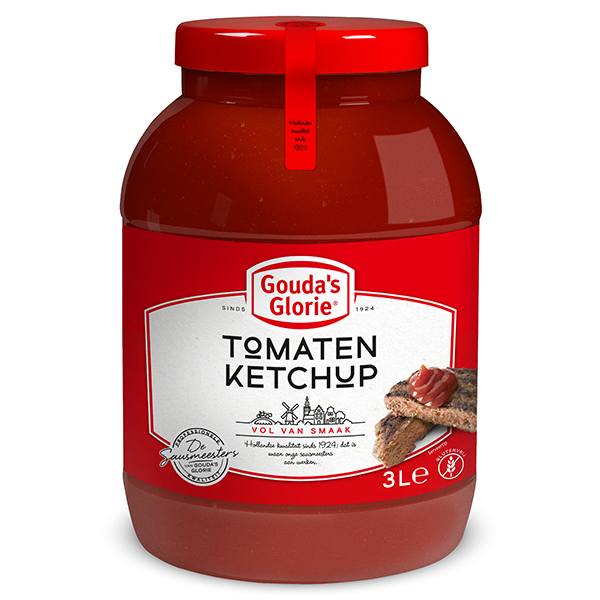 5016035 " Gouda's Glorie Tomaten Ketchup  3 lt "