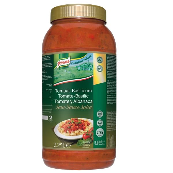 5016101  Knorr  Collezione Italiana  Tomaten & Basilicum Saus  2,5 lt