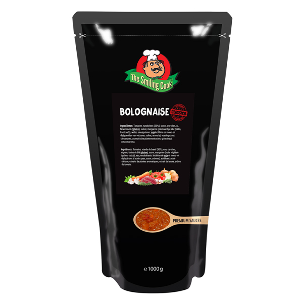 5050056  The Smiling Cook Bolognese Classico (rundvlees) Saus  6x1 kg
