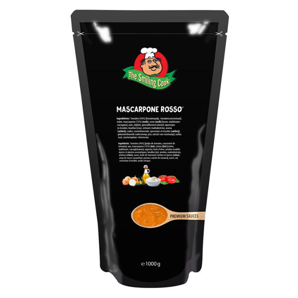 5050057  The Smiling Cook Mascarpone Rosso Saus  6x1 kg