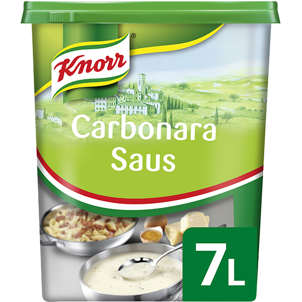 5052107  Knorr  Collezione Italiana  Carbonara Saus met Spek voor 8 lt  1,235 kg