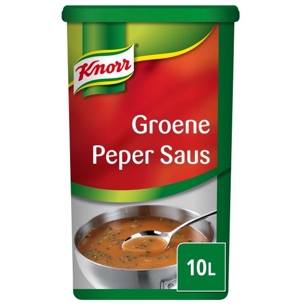 5052108  Knorr Groene Pepersaus Poeder voor 10 lt  1,2 kg