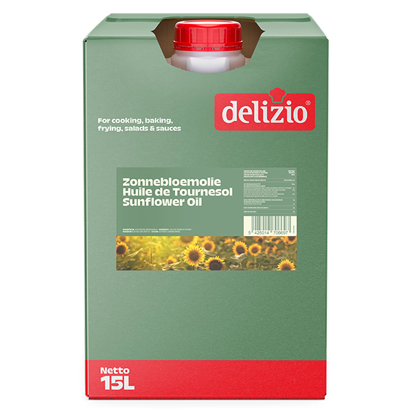 5212062  Delizio Zonnebloemolie Bag-in-Box  15 lt