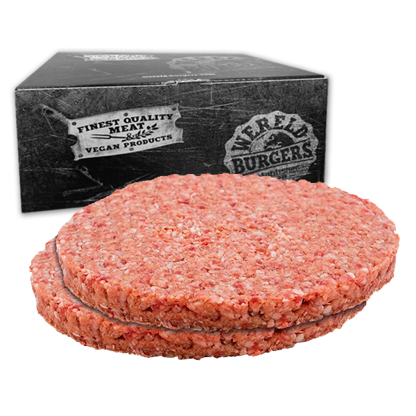 5428144  Wereld Burgers Beef Burger 100% Rundvlees  40x125 gr