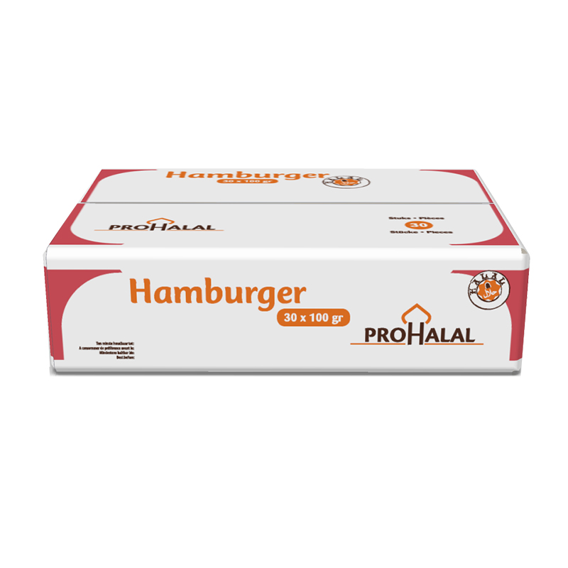 5428171  Vanreusel  ProHalal  Hamburger  30x100 gr