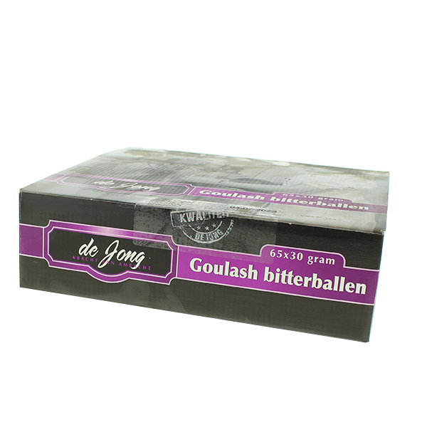 5481881  De Jong Snacks Goulash Bitterbal 10%  65x30 gr
