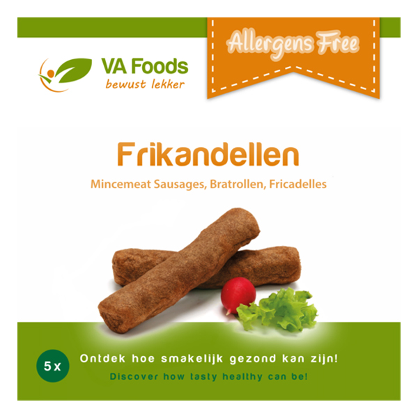 5495064  VA Foods Frikandel Halal Gluten- & Allergenenvrij  5x70 gr