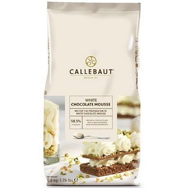 5842227  Callebaut Chocolademoussepoeder Wit  800 gr