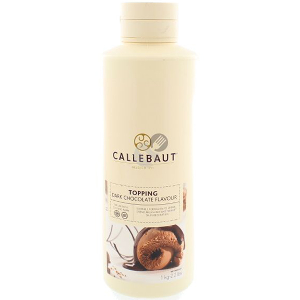 6012200  Callebaut Dark Chocolade Topping  1 lt
