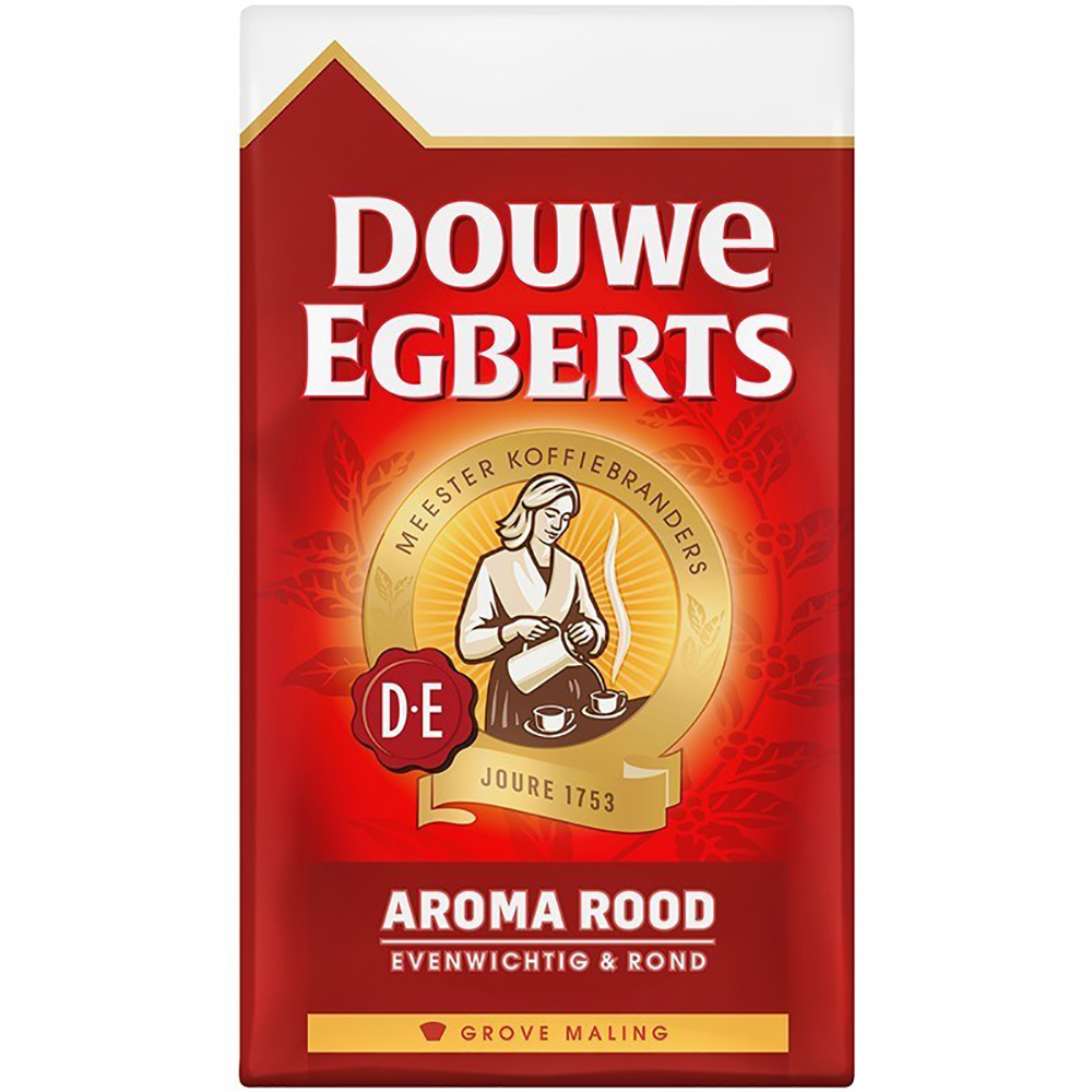 6410016  Douwe Egberts Koffie Aroma Rood Grove Maling  6x500 gr