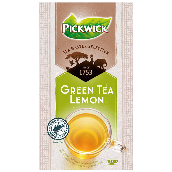 6444021  Pickwick  Tea Master Selection  Green Tea LemonThee RA  4x25x2 gr