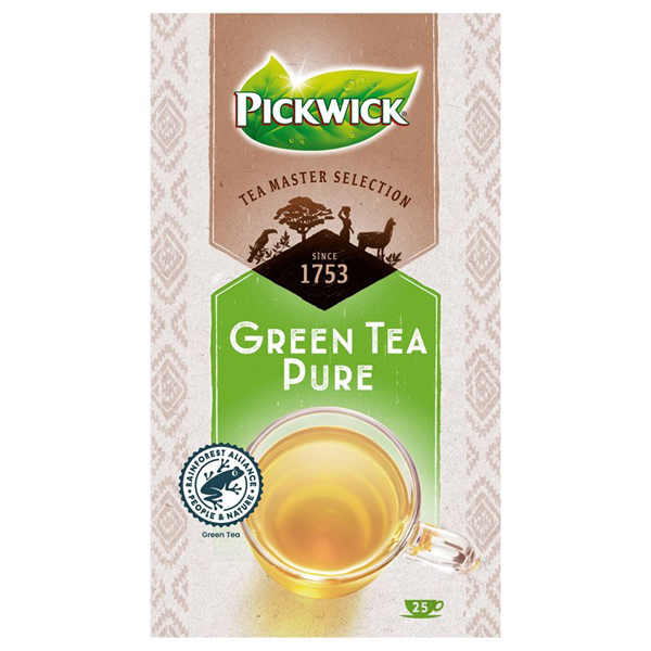 6444024  Pickwick  Tea Master Selection  Green Thee Pure RA  4x25x1,5 gr