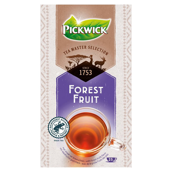 6444026  Pickwick  Tea Master Selection  Forest Fruit Thee RA  4x25x1,5 gr