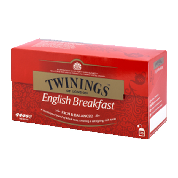 6444330  Twinings Thee English Breakfast  25 st