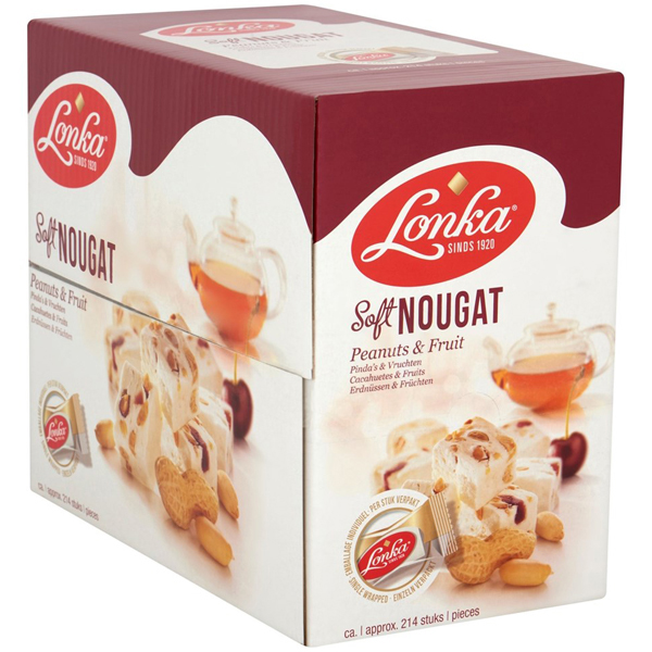 6610278 " Lonka  Nougat Soft  Pinda's & Vruchten  214 st "