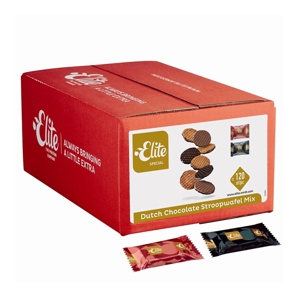 6620005  Elite Dutch chocolate Stroopwafel Mix  120 st