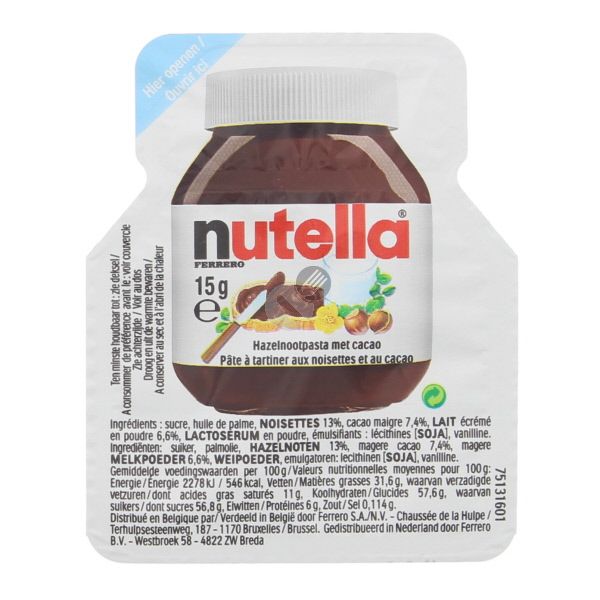 6835142  Nutella Hazelnootpasta Cups  120x15 gr