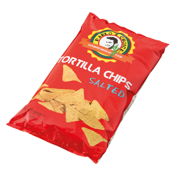 7010001 " L.A. Streetfood  Pablo's Choice  Tortilla Chips Naturel  12x475 gr "