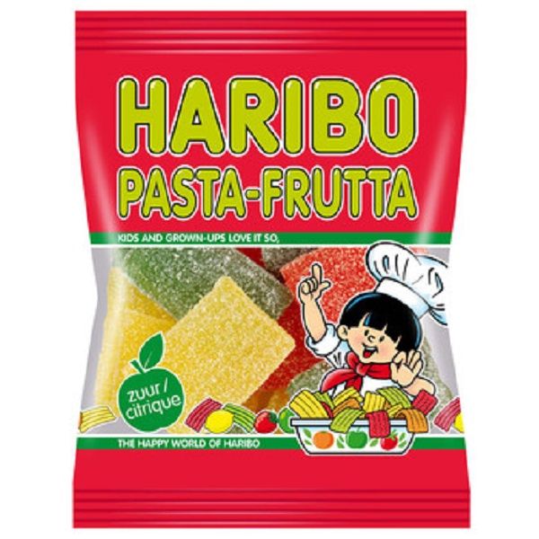 7099071  Haribo Pasta Frutta (Zure Matjes)  28x70 gr